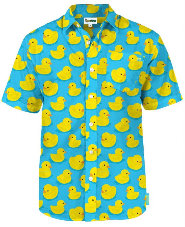 Tipsy Elves Hawaiian Shirt Rubber Ducky Urbasm